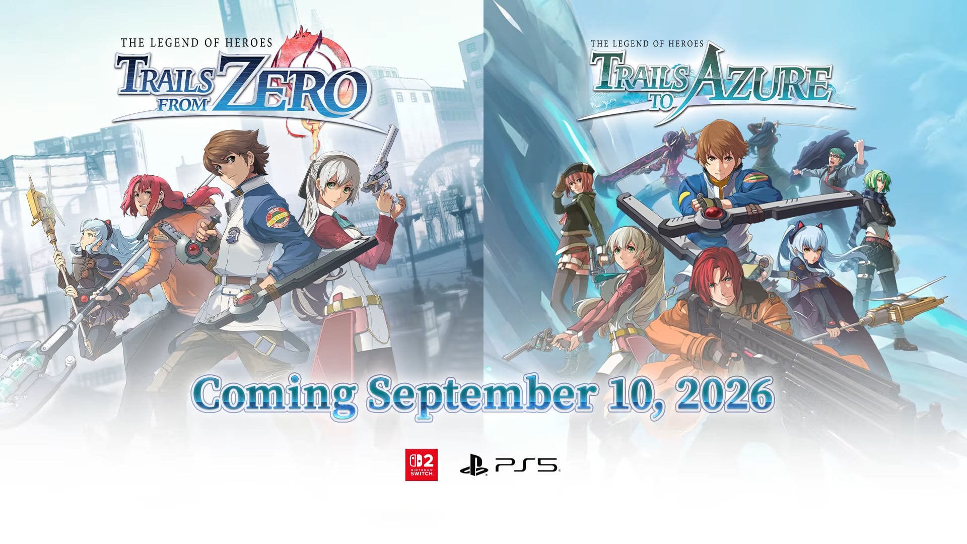 The Legend of Heroes: Trails from Zero and The Legend of Heroes: Trails to Azure for PS5, Switch 2 launch September 10