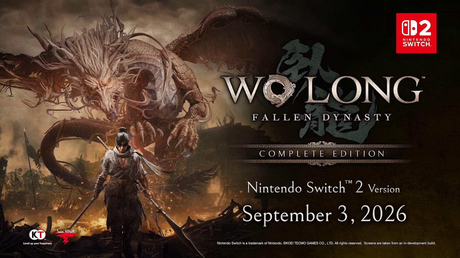 Wo Long: Fallen Dynasty Complete Edition coming to Switch 2 on September 3