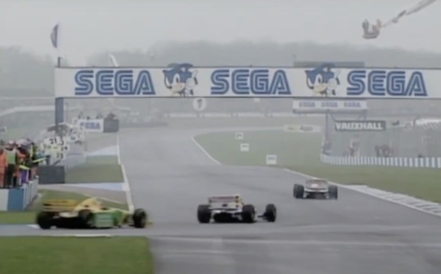 Flashback: The Day Sega Took Over An F1 Race, And Ayrton Senna Lifted A Sonic Trophy